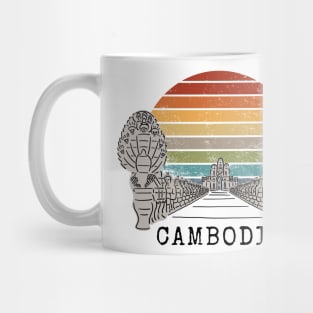 Angkor Thom Majesty: Cambodia's Ancient Wonder -- Vintage Edition V2 Mug